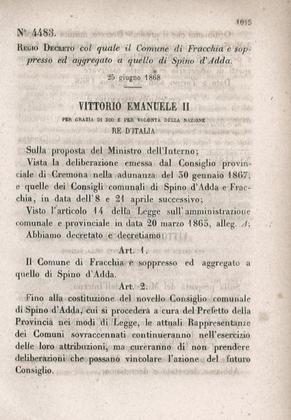 Copia del decreto, pagina 1
