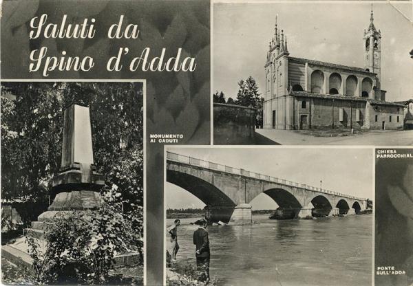 Momumento, chiesa e ponte: scorci della seconda metà degli anni Quaranta.